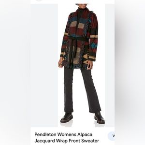 Pendleton Alpaca Wrap Sweater. Worn once in Aspen.